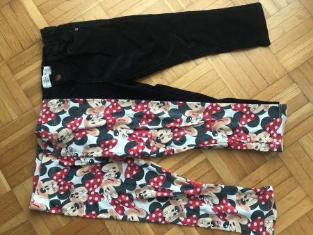 Hose von Zara + Leggins Minnie Mouse Grösse 98 - Porto 3.40