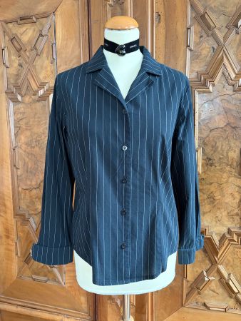 CARLO COLLUCI Bluse  Größe: M Farbe: Schwarz-Weiß