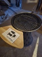 Grill Fire King Volcano 3 in 1 Holzkohlegrill schwarz Neu