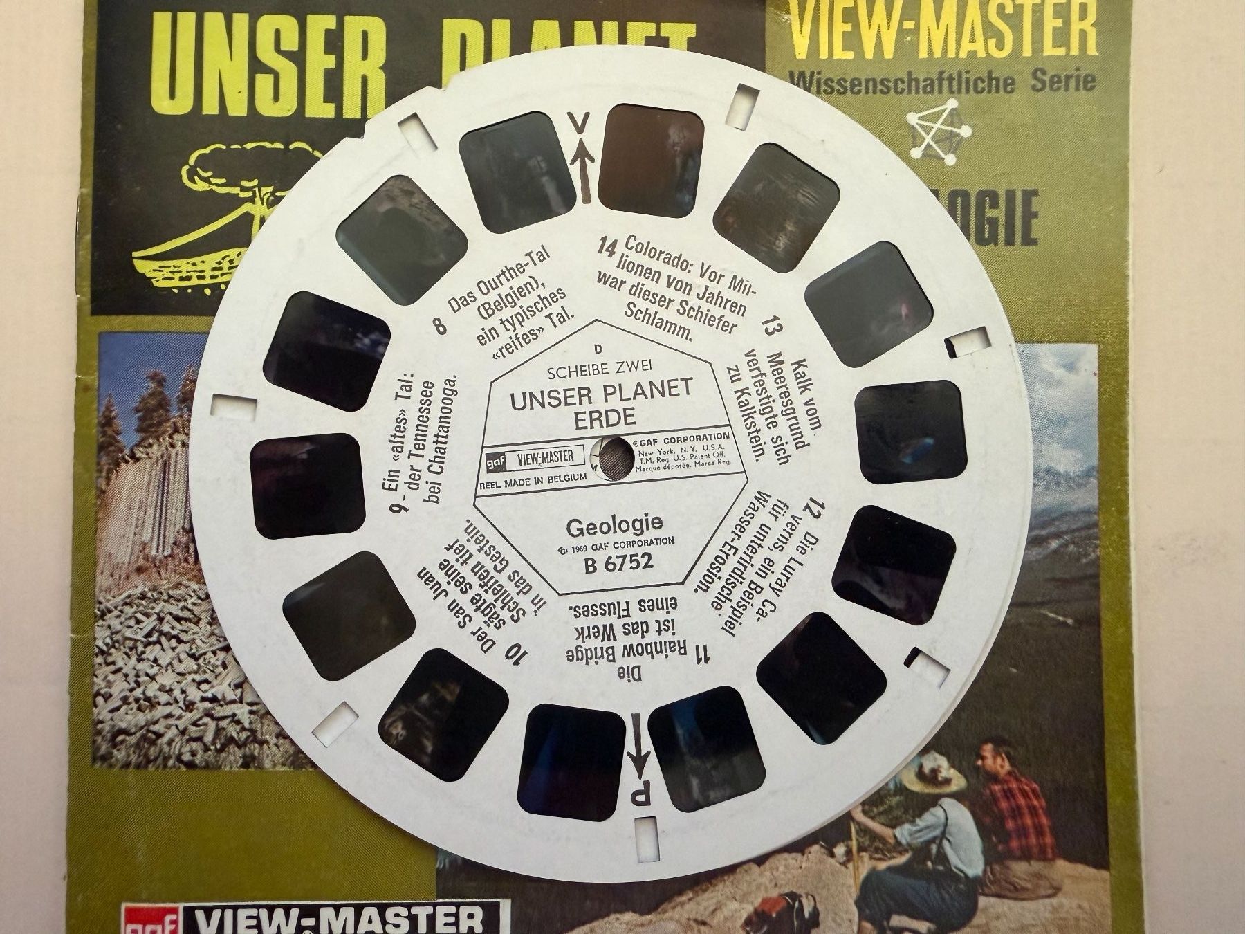 View-master Giocattoli: View-Master 3D: Nr. B 675 UNSER PLANET ERDE – Usato da Tegerfelden venduto da siebenmacky 6