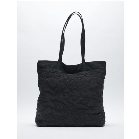 Tasche schwarz gesteppt Shopper