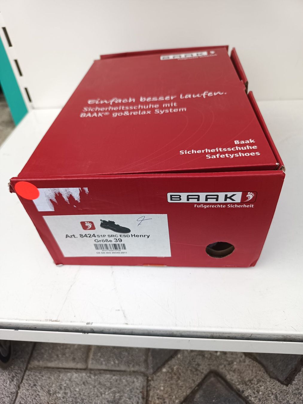 Scarpe da uomo: Baak Sicherheitsschuhe S1P SRC ESD 39 – Nuovo e nell'imballaggio originale da Oberegg venduto da 19franzi94 7