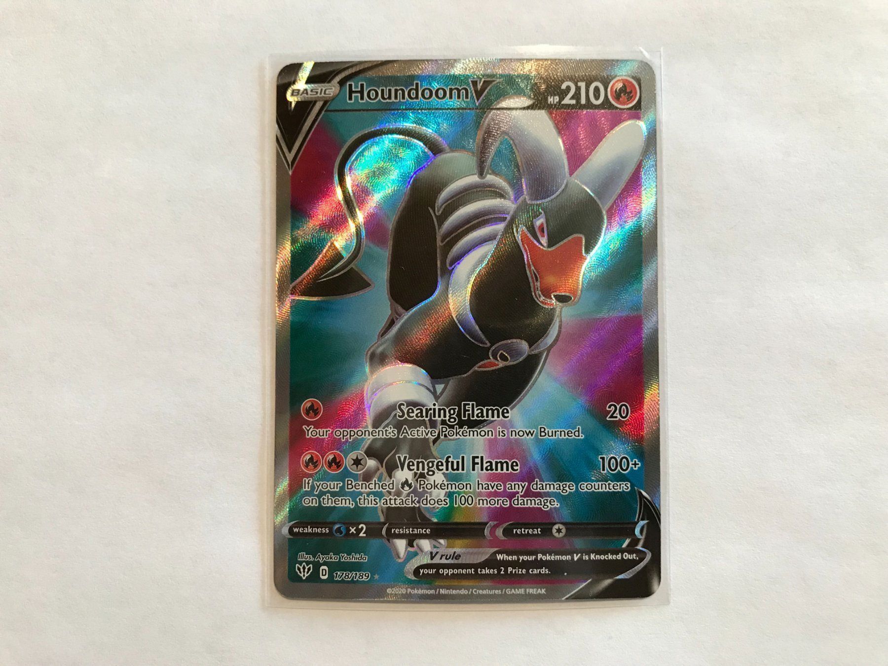 Pokémon Carte collezionabili: Houndoom V FullArt – Nuovo (secondo la descrizione) da Hagendorn venduto da Pokecollectorch