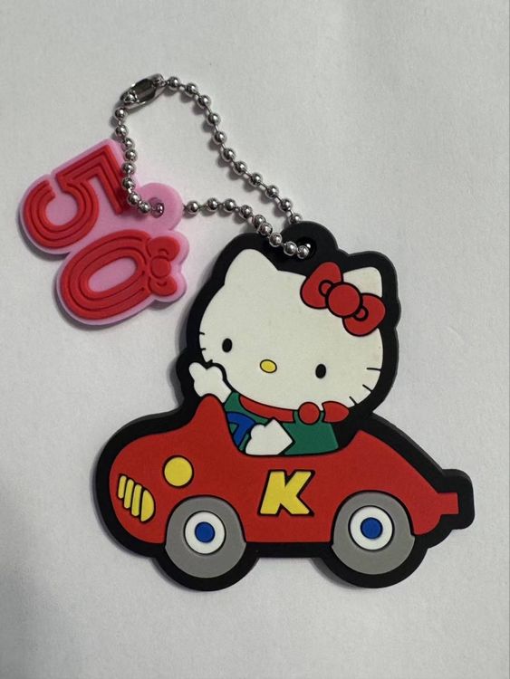 Hello Kitty Car Keychain, Sanrio 50th Anniversary NEU (Neu und ...