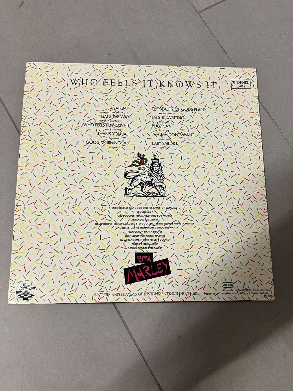 Dischi in vinile: Schallplatte / Rita Marley / Who feels it knows it – Usato da Freidorf TG venduto da sarotiko 1