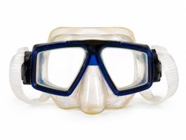 Tauchmaske Blau/Weiss verstellbar