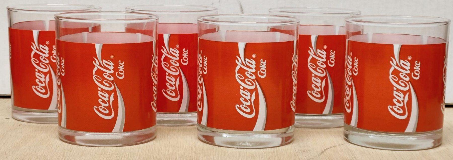 Coca-Cola Bicchieri: 6 Coca-Cola Whisky Gläser – Usato da Pfäffikon ZH venduto da Colacity