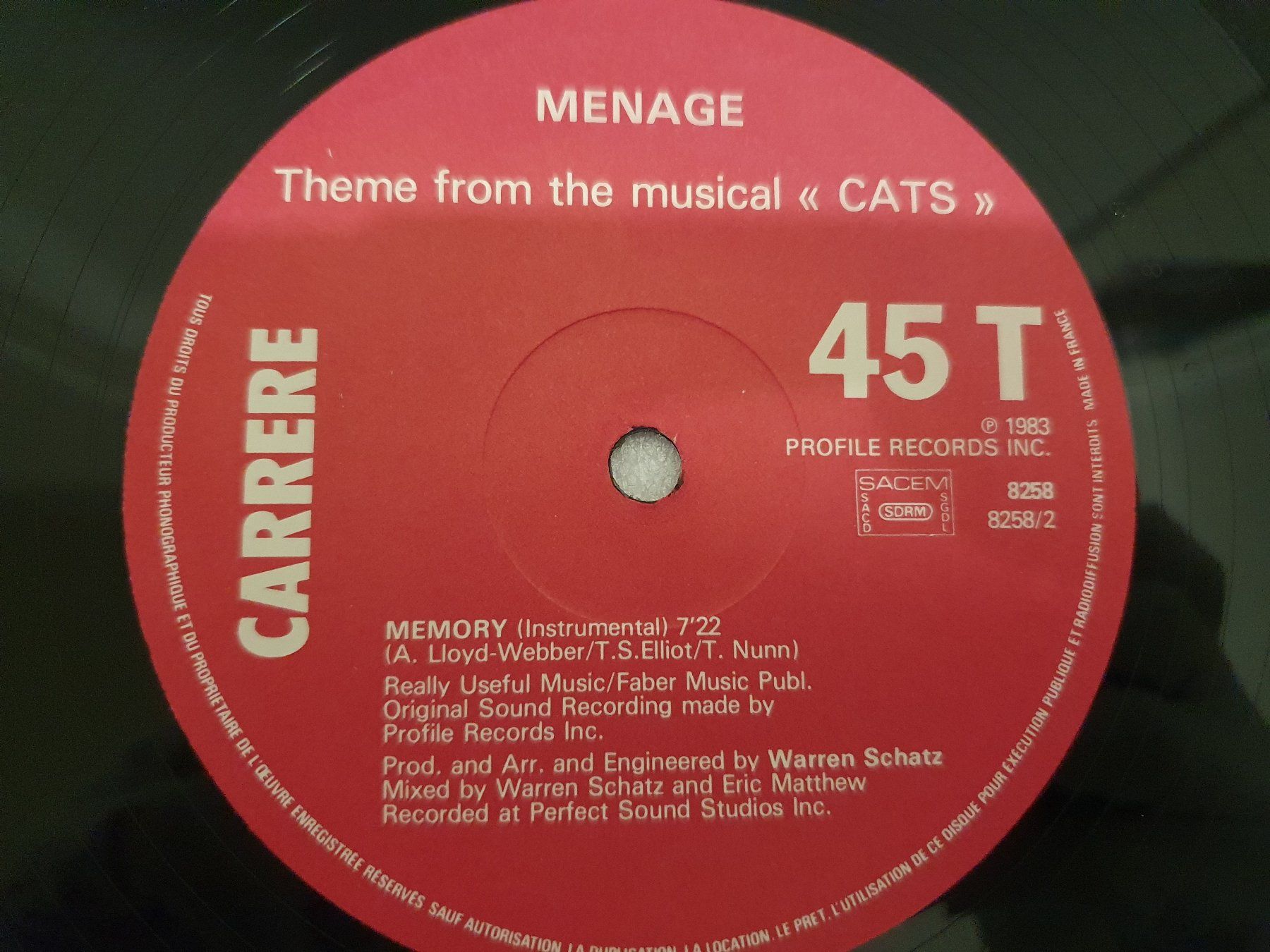 Dischi in vinile: Menage – Memory (Maxi, Disco, Electronic) – Usato da Uster venduto da Vinyl-Leidenschaft 6