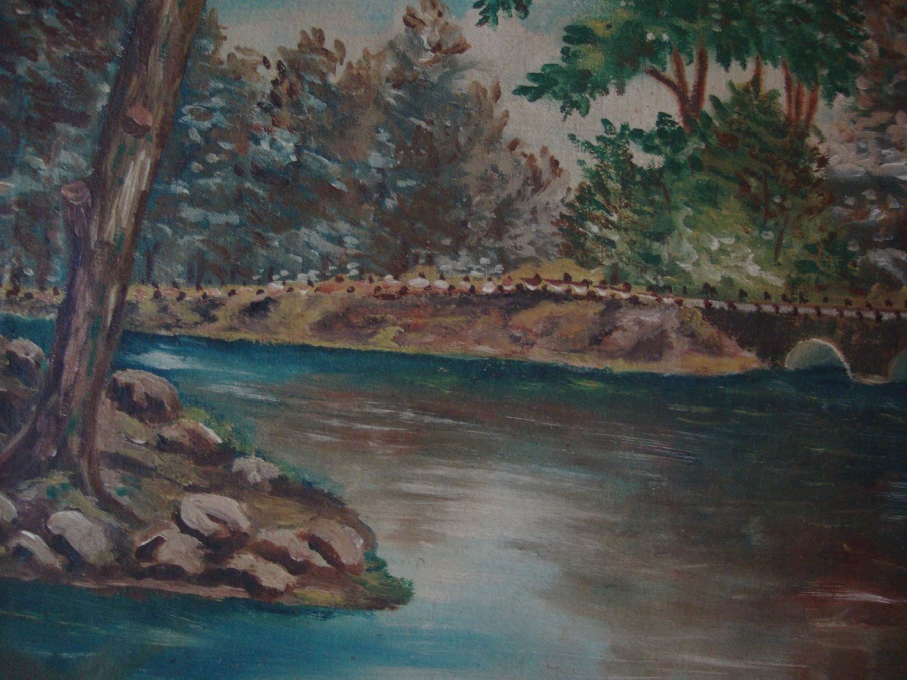 Dipinti: LANDSCHAFT AM FLUSS – Usato da Moosseedorf venduto da haro01 4