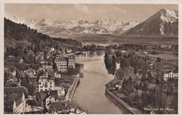 Thun mit die Alpen  1929