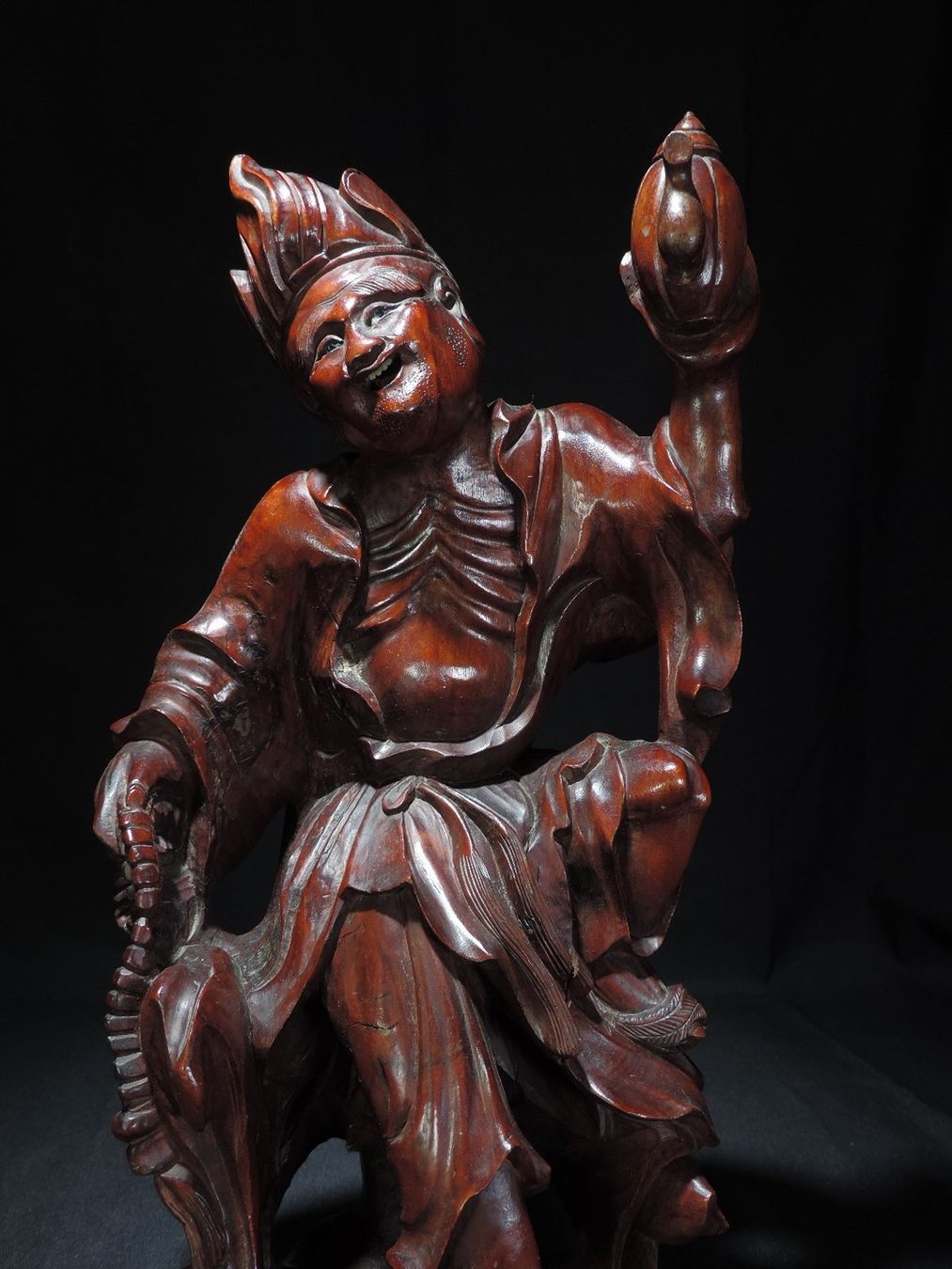 Sculture & Statue: alte Hartholz Schnitzerei, Unsterblicher – Usato da Duggingen venduto da roterbambus 8