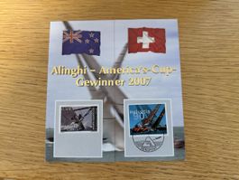 Alinghi Faltblatt Amerika Cup Gewinner 2007