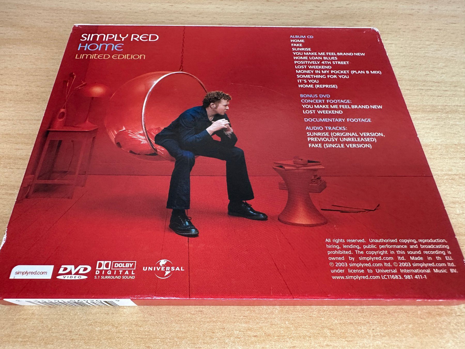 CDs: Simply Red – Home - CD & DVD – Gebraucht aus Rikon im Tösstal von Alpenmutz 1