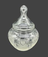 Vintage Cut Glass Candy Dish with Lid - Sweet Treat!