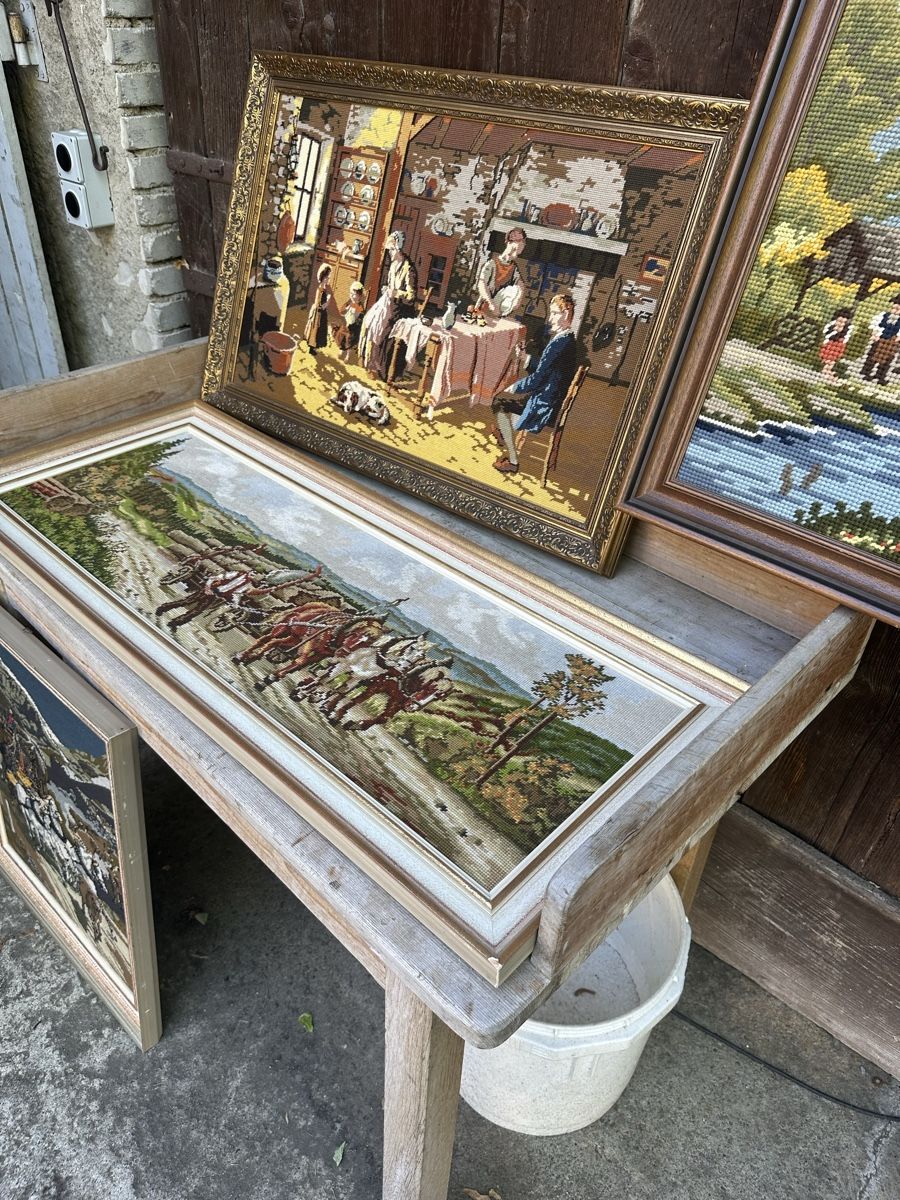 Poster & Bilder: 4 Wandbilder Gobelin mit Rahmen  – Gebraucht aus Villmergen von Bezdupe 7