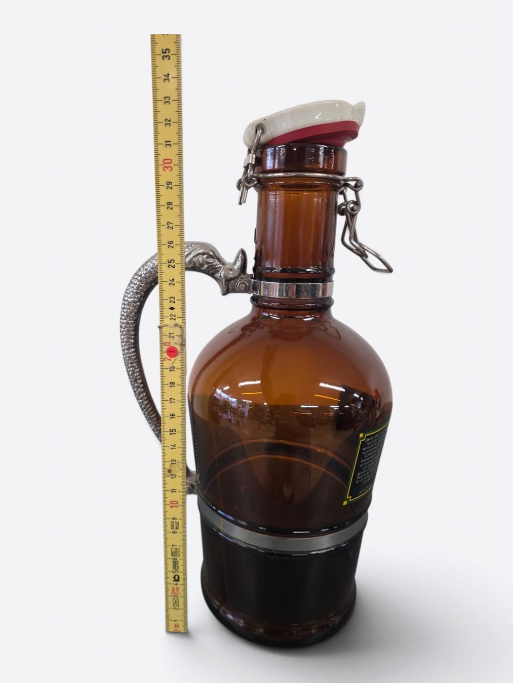 Bicchieri, Caraffe & Bottiglie: Vintage 2L Bier-Siphon Egger Bier Worb Drachengriff – Usato da Rieden AG venduto da RuvensBrocki 4