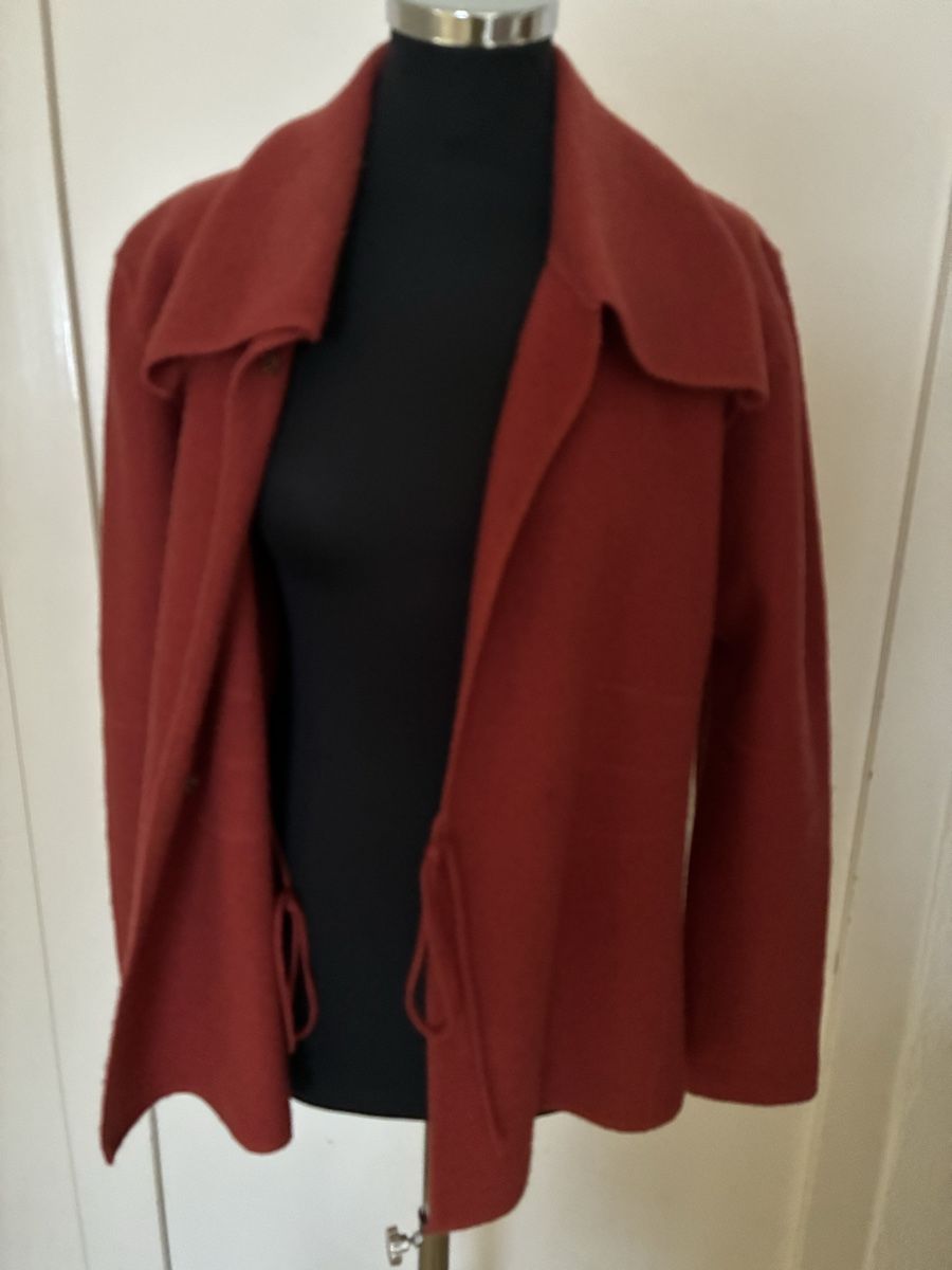 Vestes: Orange Wolljacke Gr. 42  – D'occasion à Gränichen par SabineZ01 3