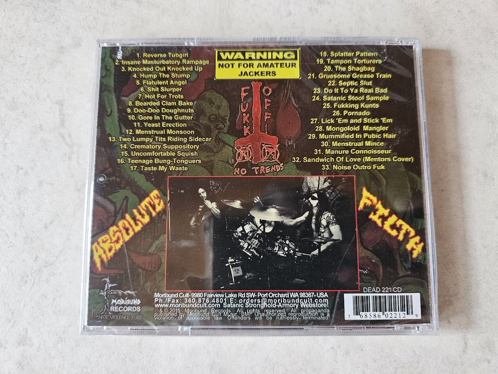 CD: Nekro Drunkz  -  Absolute Filth / Fabrikneu – Nuovo e nell'imballaggio originale da Schneisingen venduto da backstore24 1