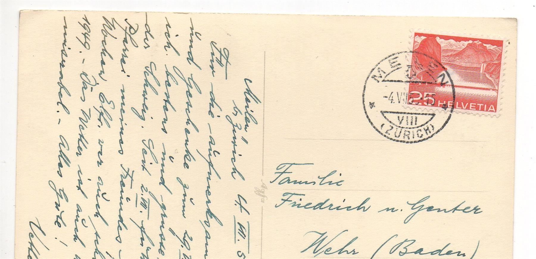Cartoline postali: MEILEN b. Zürich – Usato da Jona venduto da philajona 1