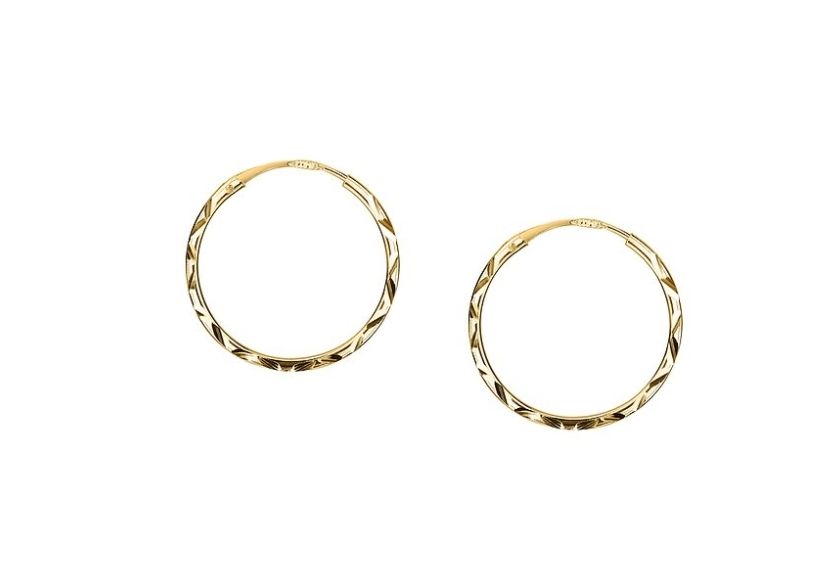 Orecchini pendenti & Orecchini a lobo: Creolen Echtgold  – Nuovo e nell'imballaggio originale da Hemmental venduto da 18kGold 2