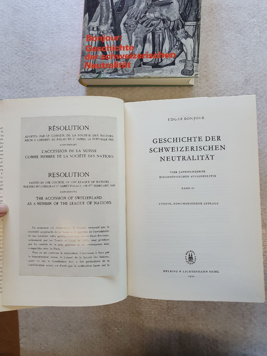 Libri: Geschichte der schweizerischen Neutralität 4 Bde - Edgar Bon – Usato da Rüedisbach venduto da hanaku 3
