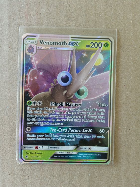 Pokemon – Carta Venomoth GX – 12/214 – Legami Ininterrotti – Ultra Rara - 2