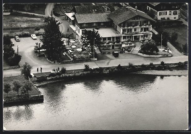 Cartoline postali: Bönigen-Interlaken, Seehotel-Terrasse v – Usato da Berlin venduto da bartko-reher