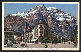 Glarus, Bahnhofstrasse und Burgstrasse m