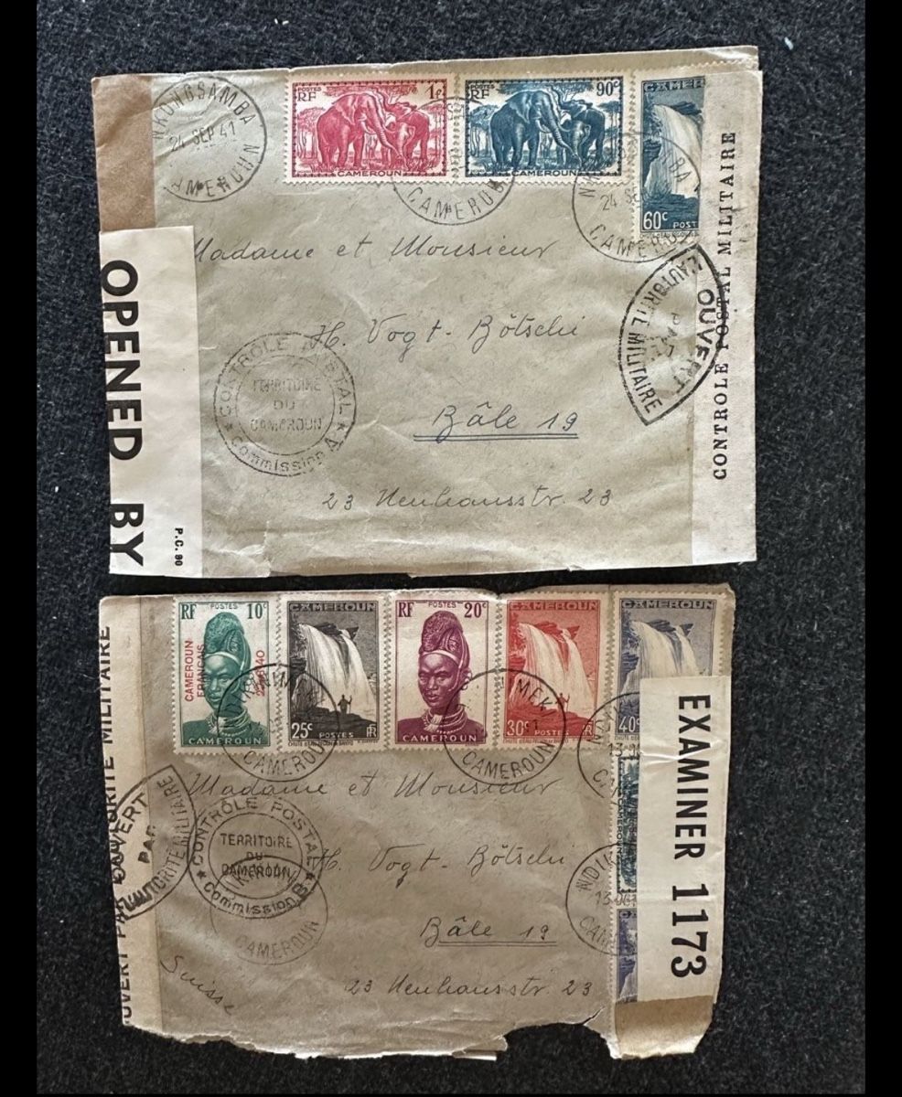 Alle Briefmarken: Zensur Briefe Kamerun – Gebraucht aus Wettingen von Phibras