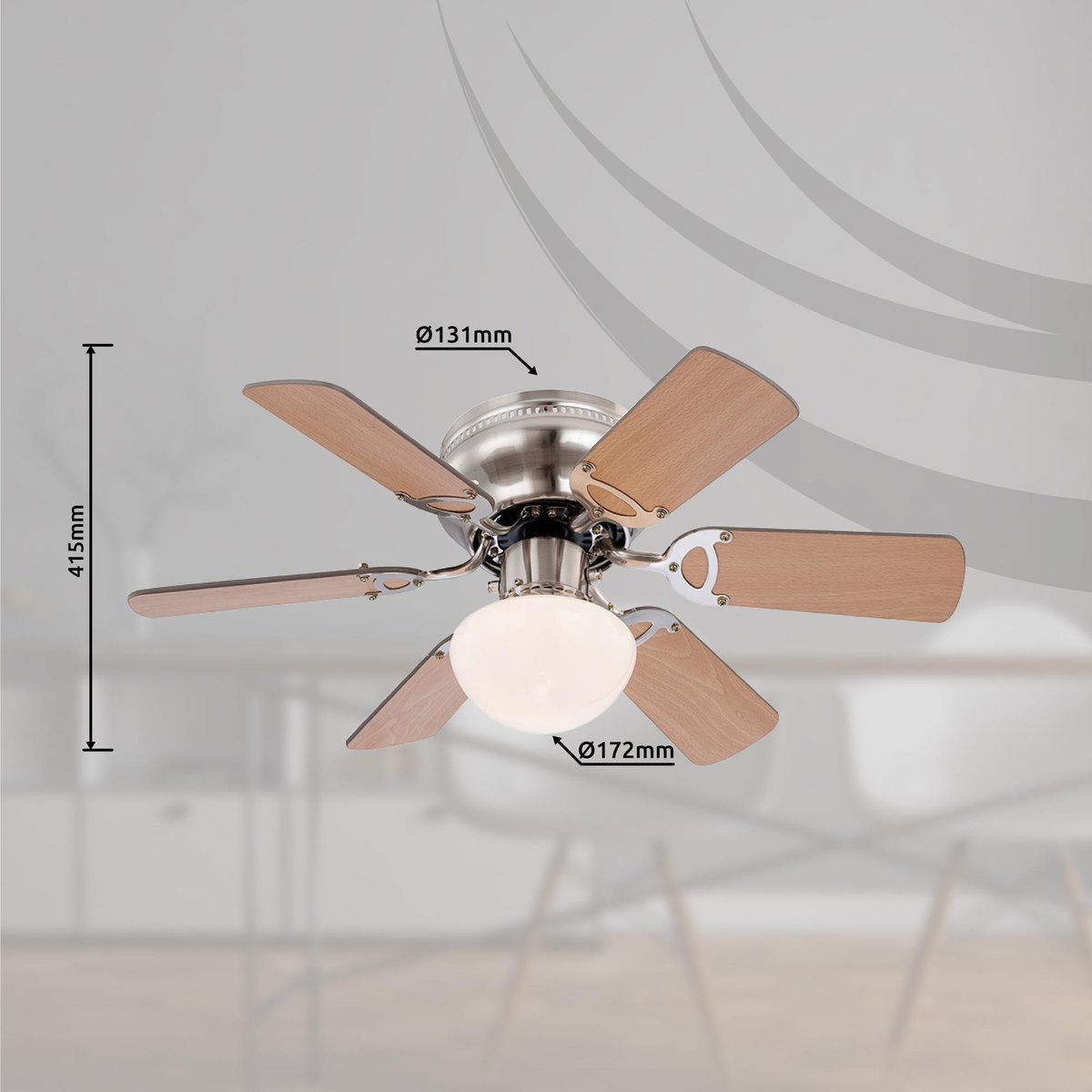 Lustres & lampes de plafonds: Deckenleuchte, Ventilator, 107 cm Ø – Neuf (Voir description) à Kreuzlingen par Smart-Light 1