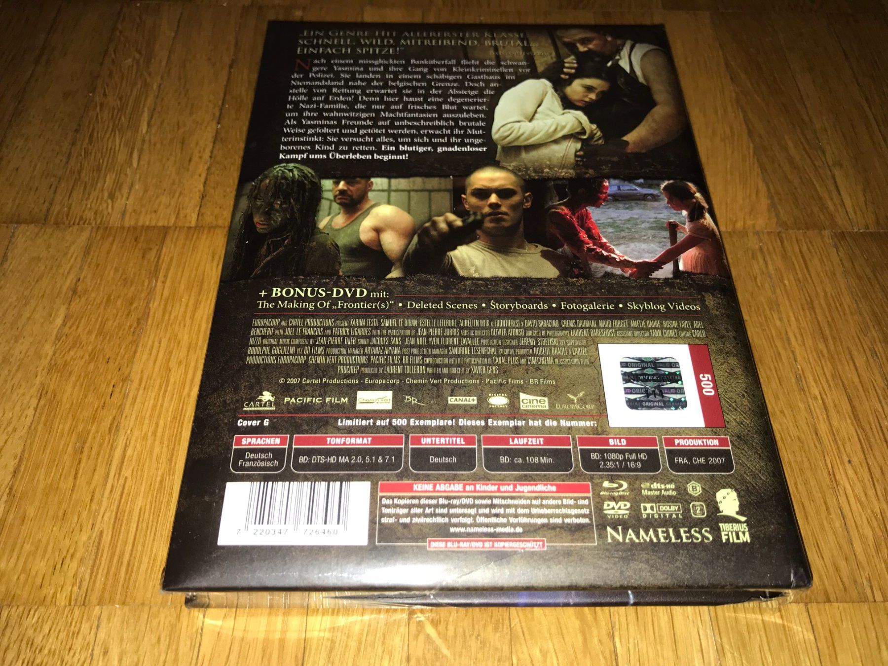 Tutti i DVDs: Frontier(s) - MEDIABOOK - G - NAMELESS - UNRATED – Nuovo e nell'imballaggio originale da Basel venduto da havsok 1