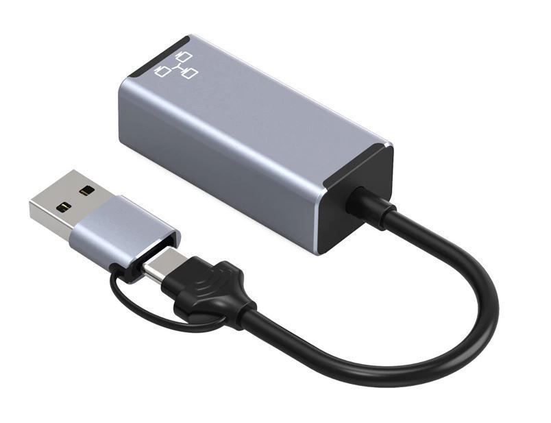 Laufwerke & Adapter: USB-C+USB3.0 / RJ45 Ethernet LAN Adapter – Neu und originalverpackt aus Niederglatt ZH von K1r7 1