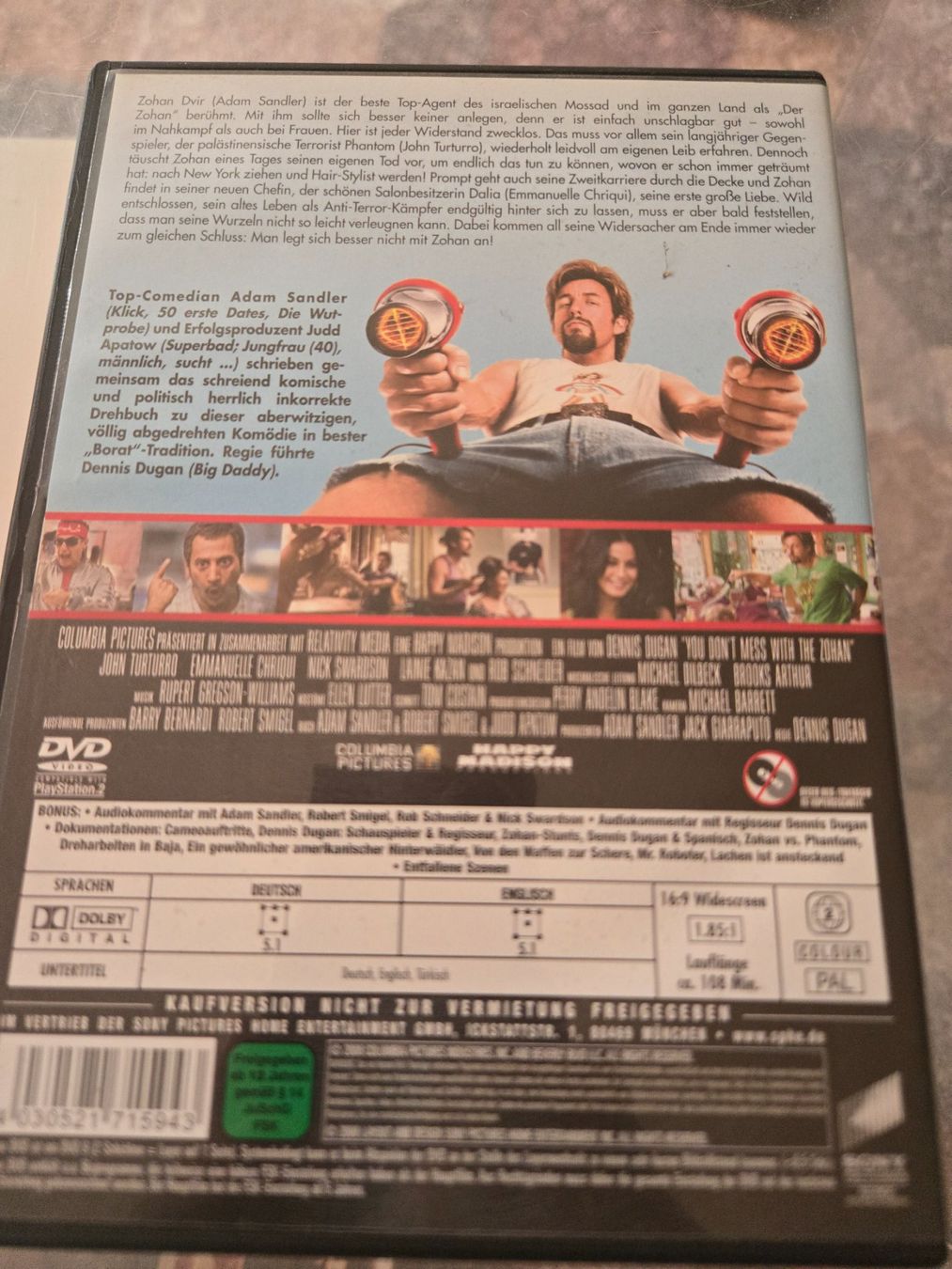 Tutti i DVDs: Leg Dich Nicht Mit Zohan An DVD – Usato da Bussigny venduto da Kfdlt 1