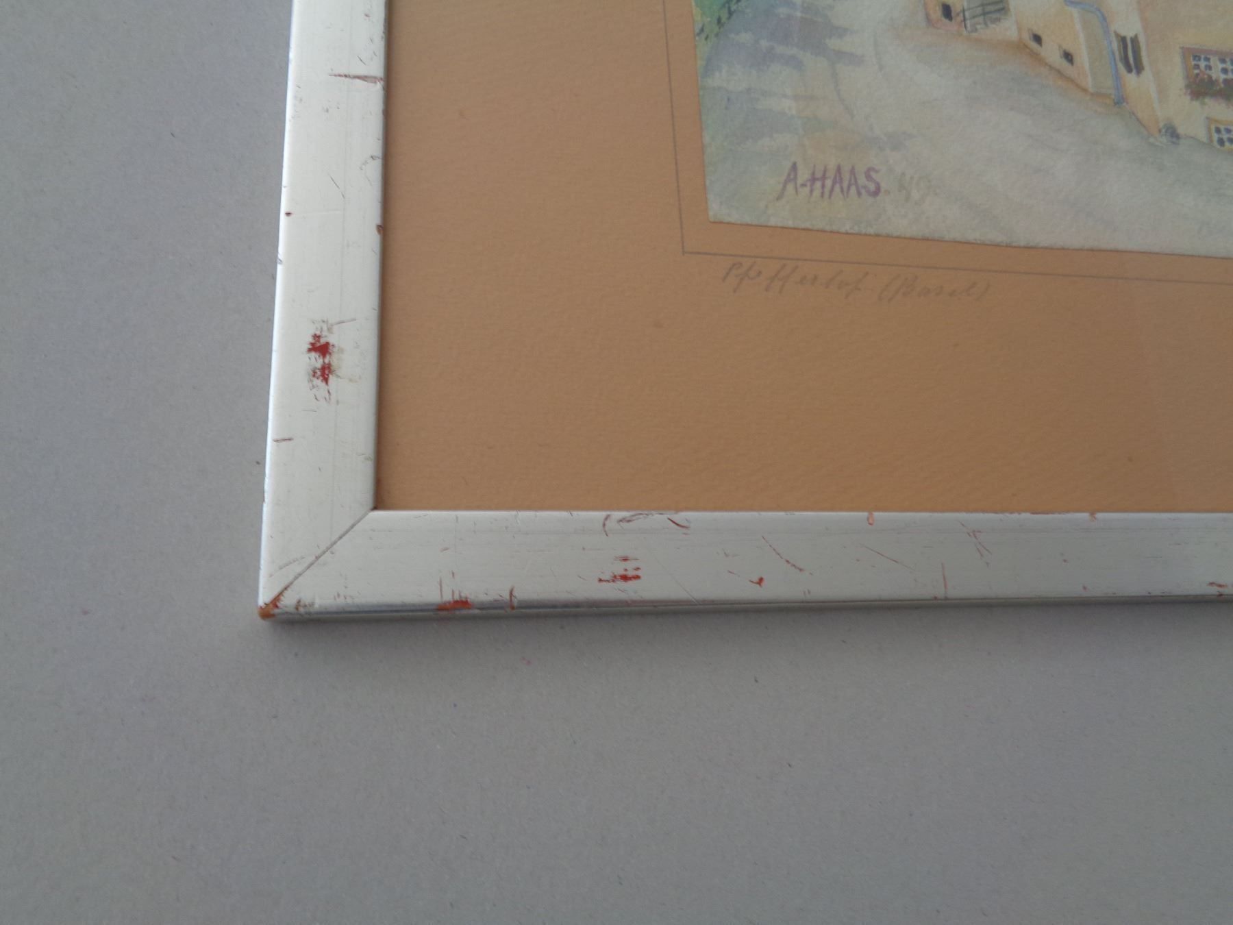 Gemälde: Aquarell Pfefferhof Basel - A. Haas – Gebraucht aus Chur von omonia 3