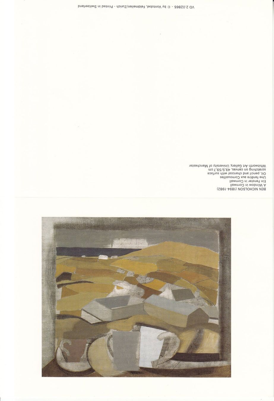 Cartoline postali: DK Ben Nicholson, A Window in Cornwall – Nuovo (secondo la descrizione) da Bürglen TG venduto da StampGraf