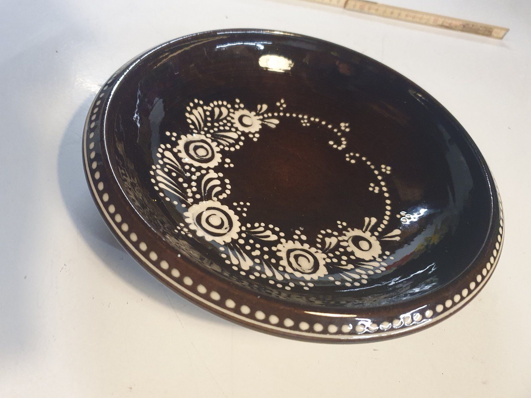 Assiettes: Dekoteller braun 25 cm Durchmesser – D'occasion à Zürich par loosebone 2