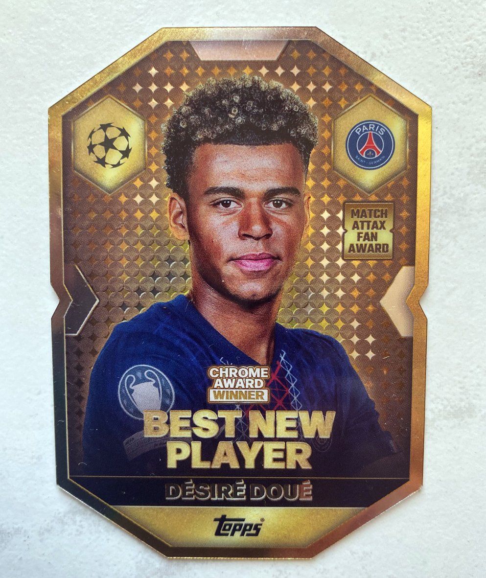 Topps Carte collezionabili: Topps, Best New Player, Desiré Doué – Nuovo (secondo la descrizione) da Uster venduto da Boosterli