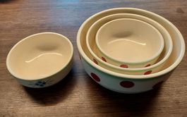 4 Stück Schalen Schäli  Keramik Vintage