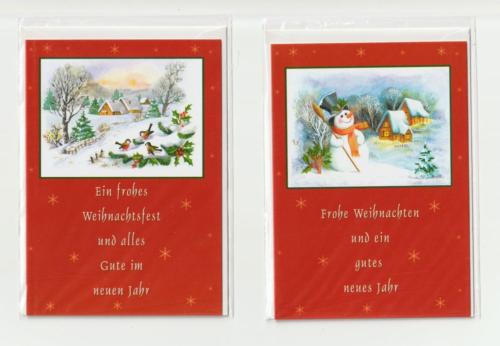 2 Weihnachtskarten mit Umschlag Kaufen auf Ricardo