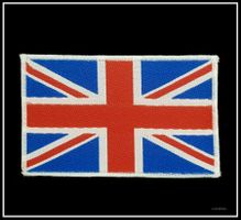 Aufnäher *Union Jack*  (weisser Saum)
