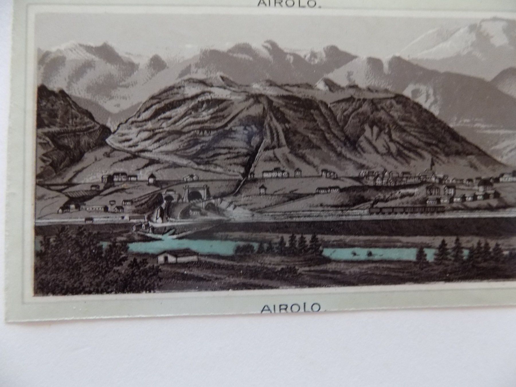 Incisioni: Airolo Chromolithographie – Usato da Risch venduto da Antikfee 5