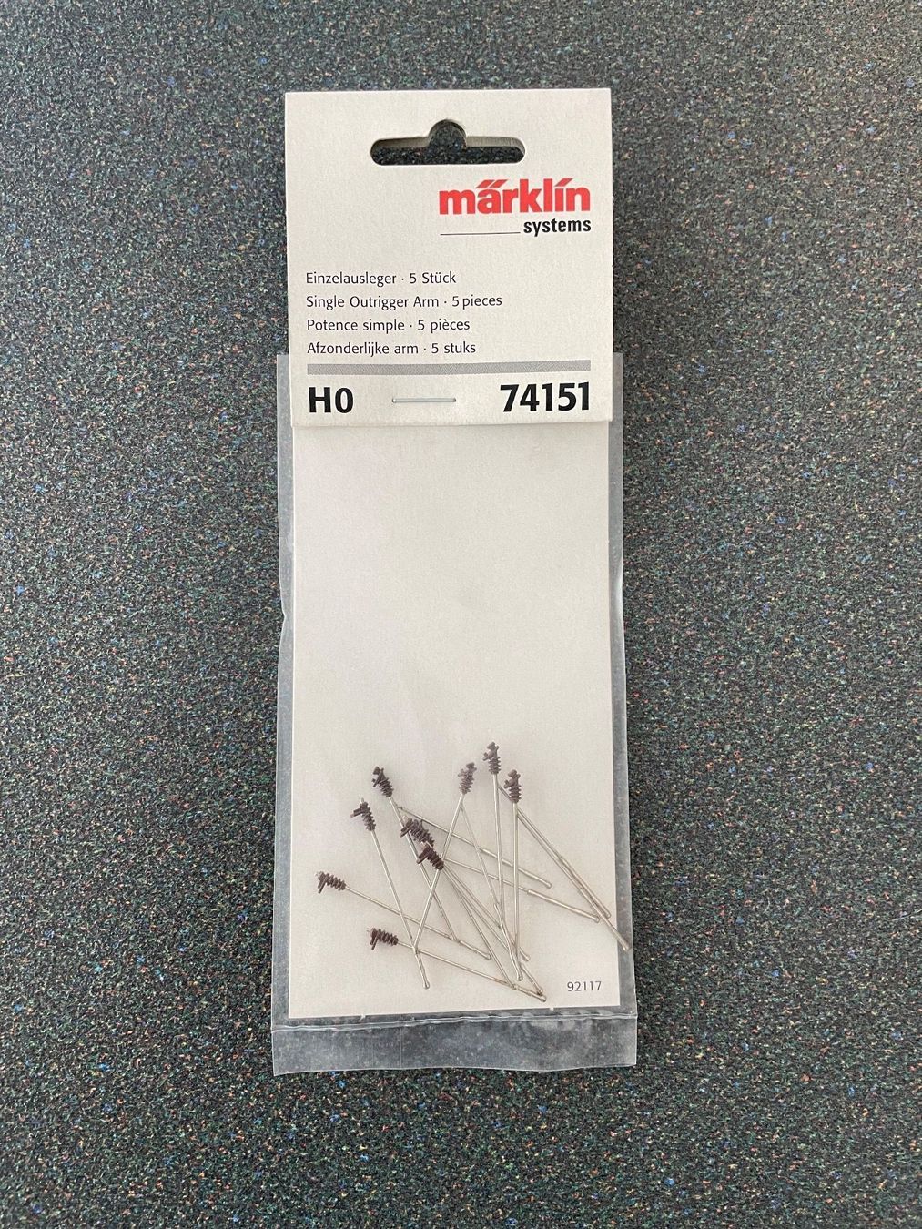 Märklin Modelleisenbahnen: Märklin H0 5x 74151 Einzelausleger – Gebraucht aus Chiasso von Carrara-Modellismo