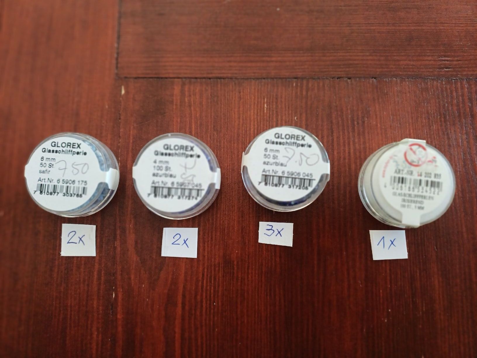 Perle (finte): Glasschliff Perlen Kursmaterial – Nuovo (secondo la descrizione) da Gächliwil venduto da lesidees 3