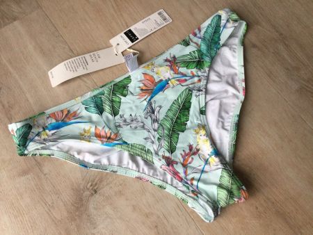 Bas de bikini motifs tropical oiseaux Esprit, taille 42, NEW