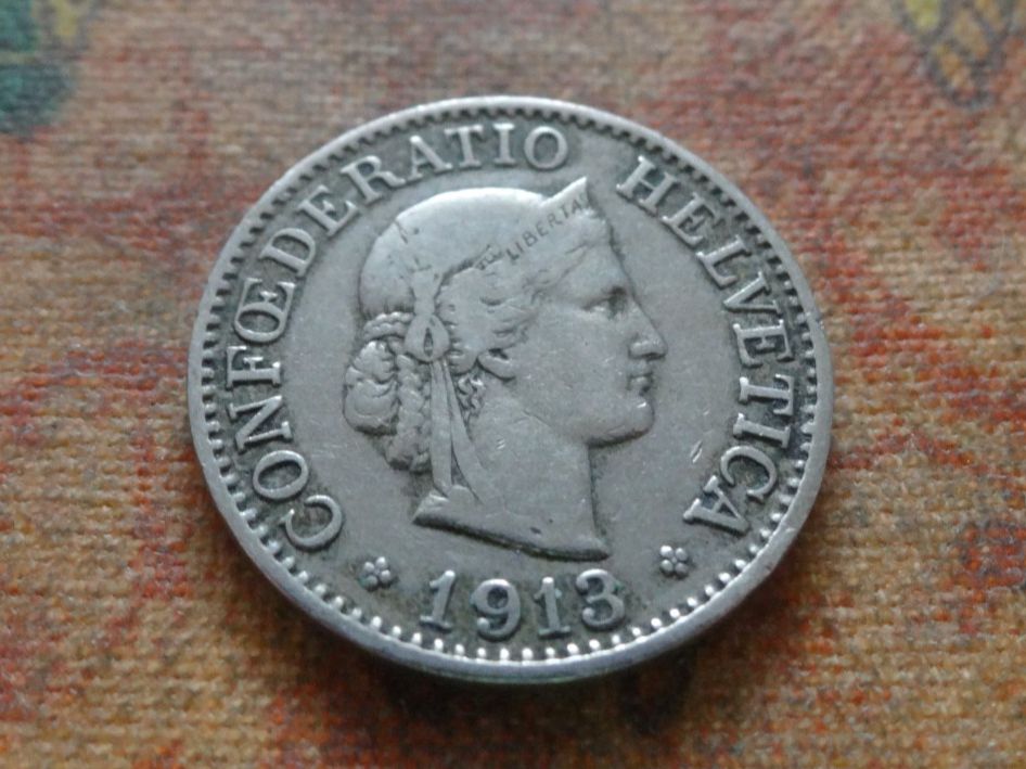 Tutti le monete: 10 Rp. 1913  (B) – Usato da Romanel-sur-Lausanne venduto da Swift13