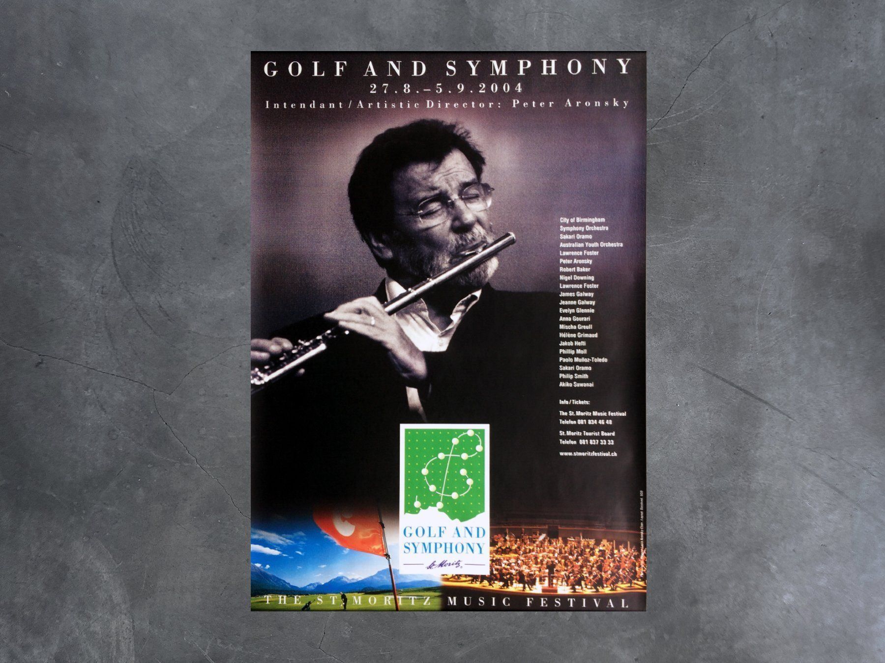 Poster & Bilder: Plakat Golf and Symphony, St.Moritz – Neu (gemäss Beschreibung) aus Chur von dr.retro