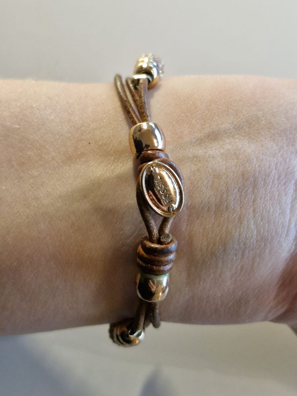 Fossil Bracciali & Braccialetti: 3 elegante Armbänder-Sets – Leder & Metall – Usato da Immensee venduto da petoti 6