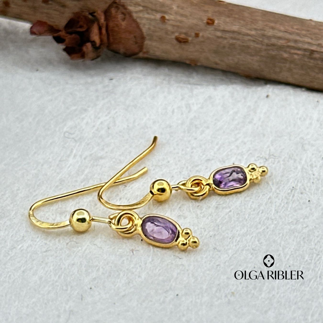 Olga Ribler Orecchini pendenti & Orecchini a lobo: Sterling Silber 925 Ohrringe mit Amethyste – Nuovo (secondo la descrizione) da Luzern venduto da Schmuckoutlet 3