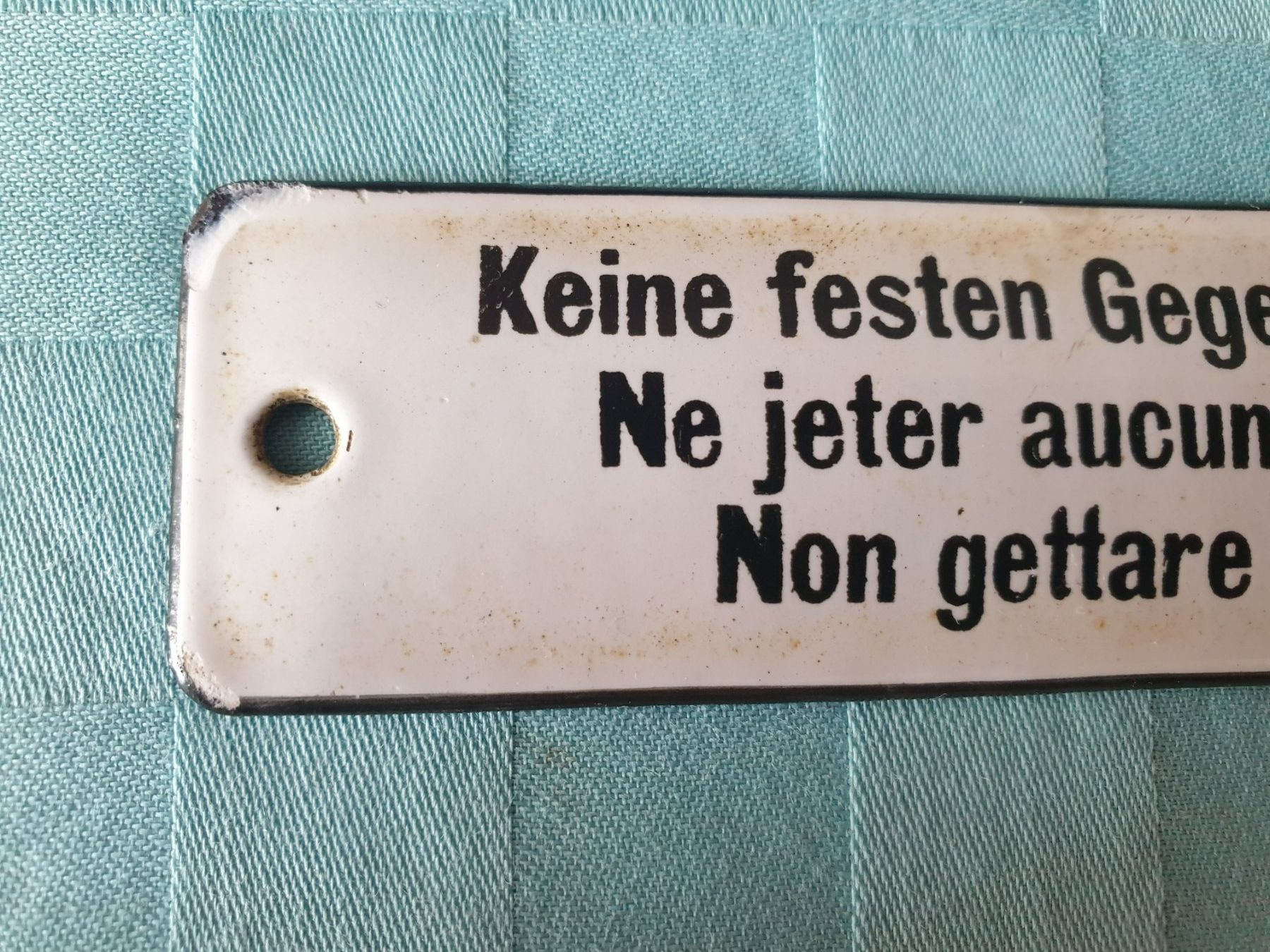 SBB/CFF/FFS Schilder: altes Email Schild Zug SBB Wagen – Gebraucht aus Mörschwil von spirspi 1