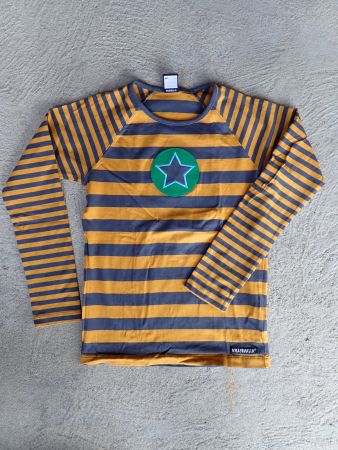 Langarmshirt Villervalla bio gestreift Stern 128